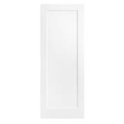 White Pattern 10 One Panel Internal Fire Door Wooden Timber